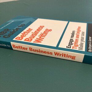 "HBR Guide to Better Business Writing" Softcover book by Brian Garner